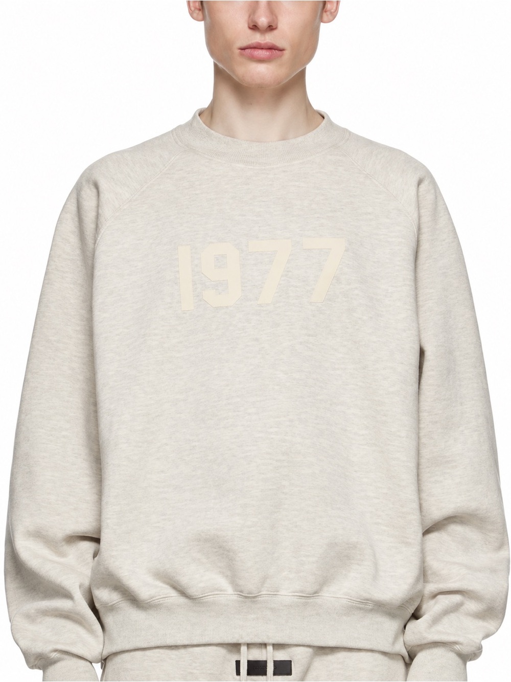 Fear of God Essentials 1977 Crewneck Sweatshirt Oatmeal Oversized Streetwear XS
